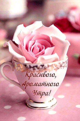 Открытка красивого ароматного утра