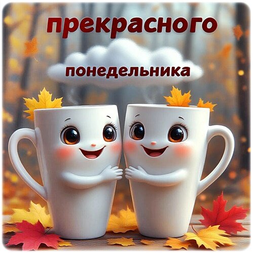 Открытка Понедельник, Доброе утро!