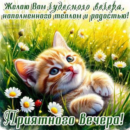 Открытка Добрый вечер