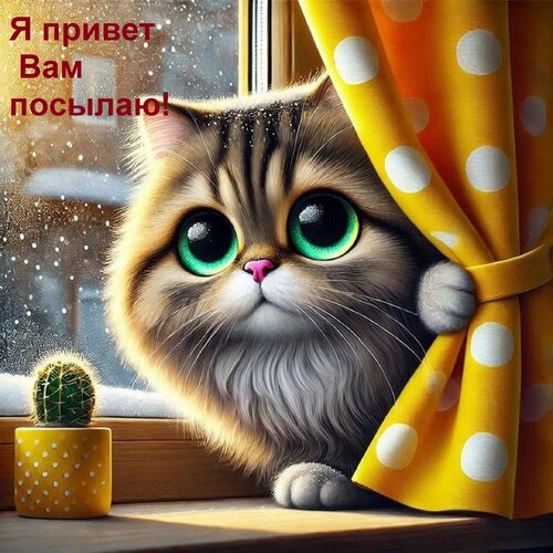 Открытка Я привет Вам посылаю!