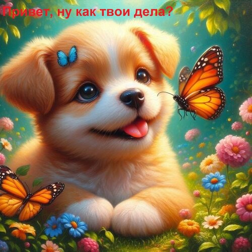 Открытка Привет, ну как твои дела?