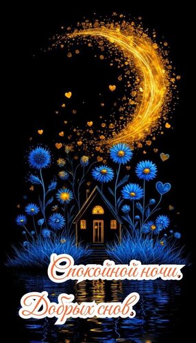 Открытка Спокойной ночи