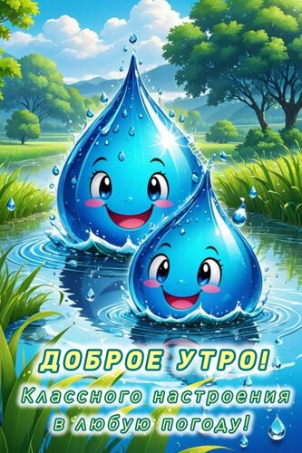 Открытка ДОБРОЕ УТРО! КЛАССНОГО НАСТРОЕНИЯ В ЛЮБУЮ ПОГОДУ!