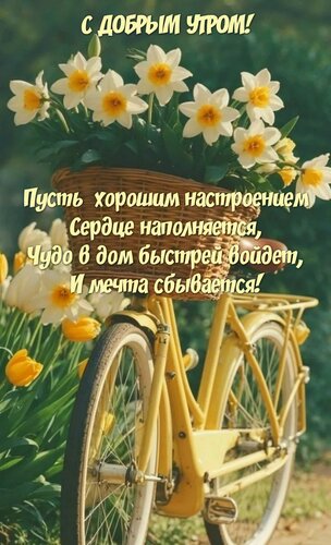 Открытка Пусть хорошим настроением сердце наполняется, чудо в дом быстрей войдет, и мечта сбывается!