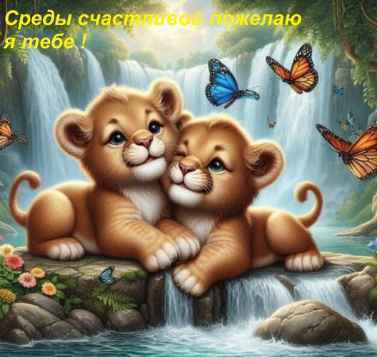 Открытка Среды счастливой пожелаю я тебе !