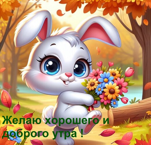 Открытка Желаю хорошего и доброго утра !