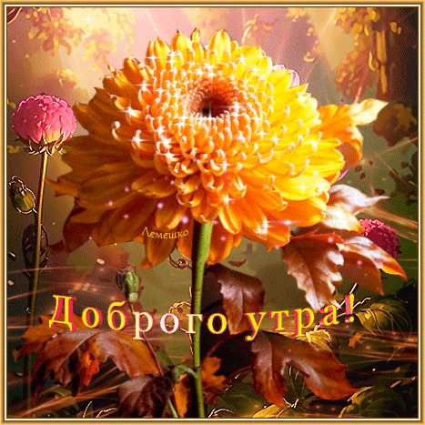 Анимированная открытка Доброго утра! Доброго дня!