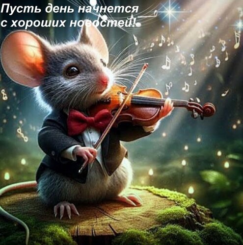 Открытка Пусть день начнется с хороших новостей!