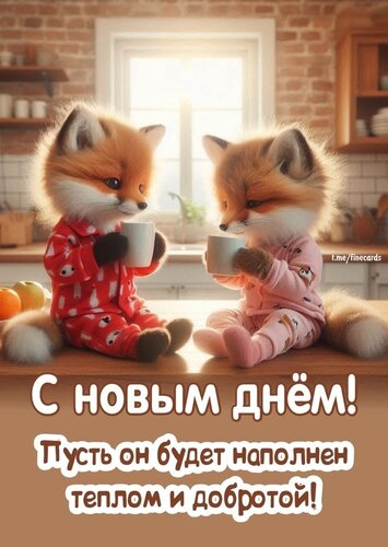 Открытка с новым днем