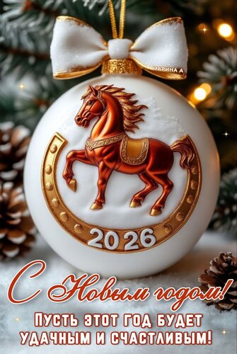 Открытка С НОВЫМ ГОДОМ! ПУСТЬ ЭТОТ ГОД БУДЕТ УДАЧНЫМ И СЧАСТЛИВЫМ!