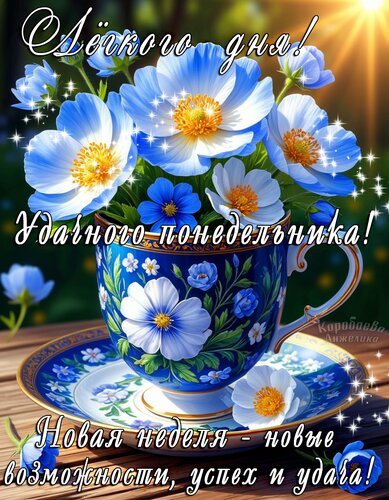 Открытка Понедельник