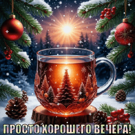 Анимированная открытка ДОБРЫЙ ВЕЧЕР!