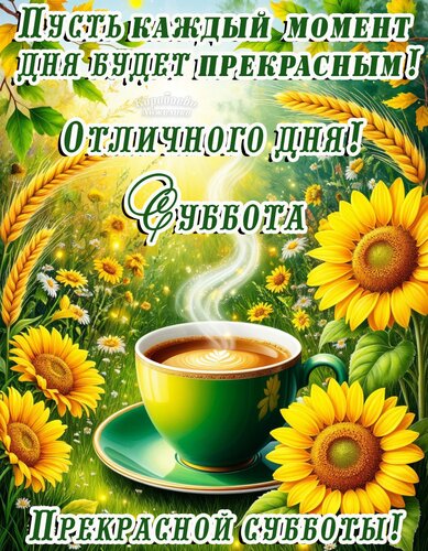 Открытка Суббота
