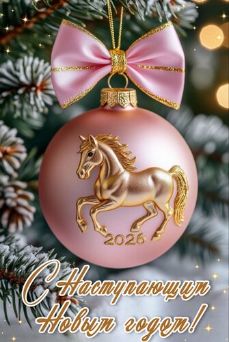 Открытка С НАСТУПАЮЩИМ НОВЫМ ГОДОМ!