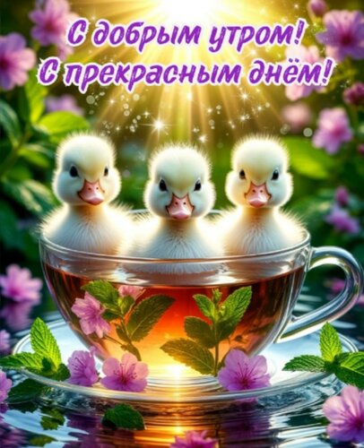 Открытка с добрым утром