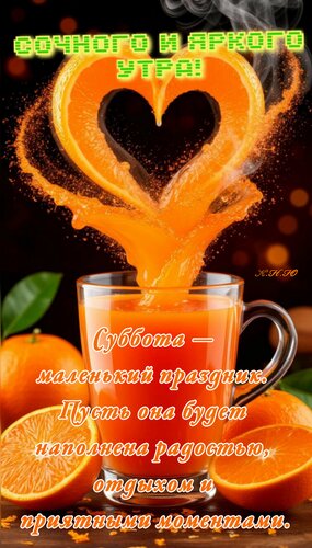 Открытка Сочного и яркого утра.