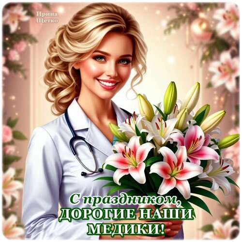 Открытка День медика
