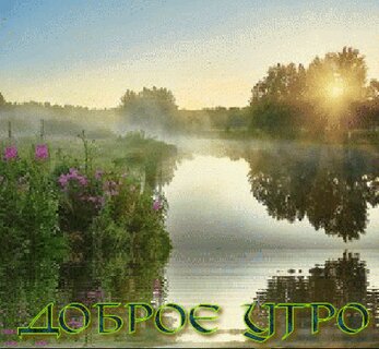 Открытки доброе утро гифки природа