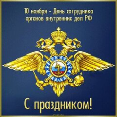 Открытки с днём сотрудника ОВД: картинки прикольные поздравления на 10 ноября 