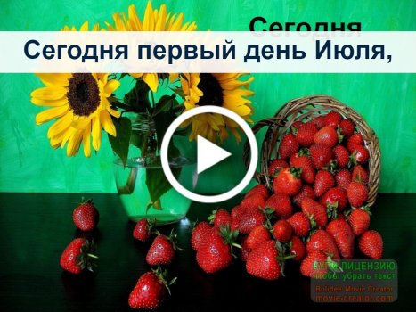 Открытки с велосипедами и цветами (1 июля )