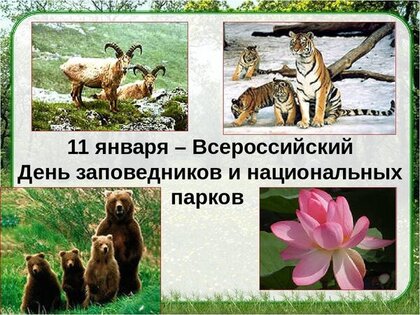 11 января — День заповедников и национальных парков России