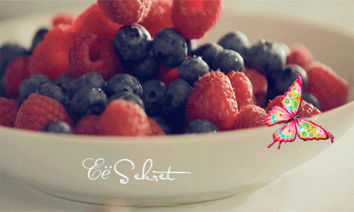Анимированная открытка Её Sekret фрукты в формате GIF в tumblr