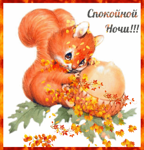 Анимированная открытка Спокойной ночи!
