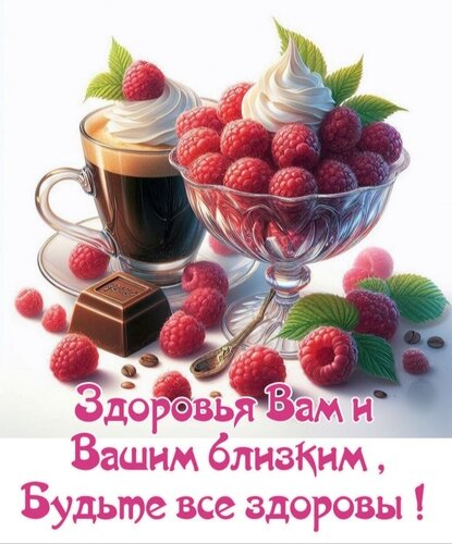 Открытка Здоровья вам и близким