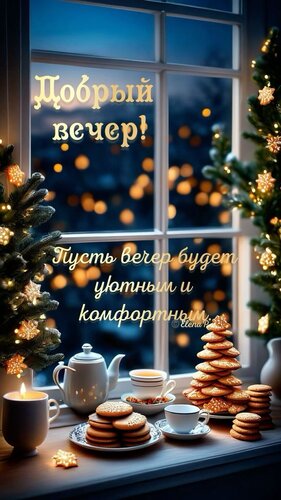 Открытка Добрый вечер