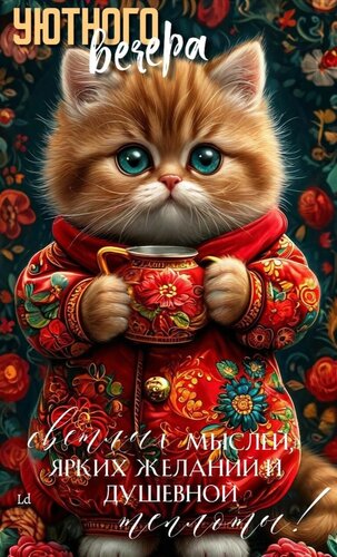 Открытка Уютного вечера