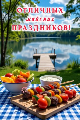 Открытка Отличных майских праздников!
