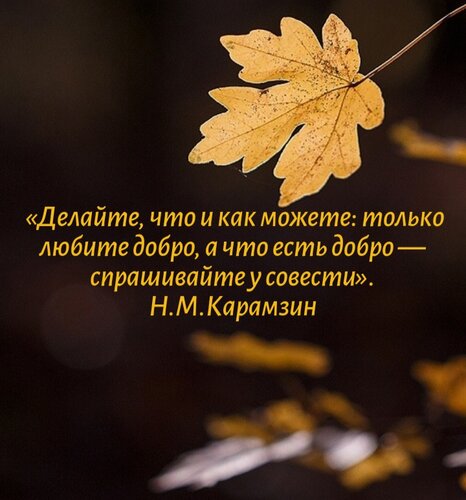 Открытка Делайте, что и как можете: только любите добро, а что есть добро-спрашивайте у совести.