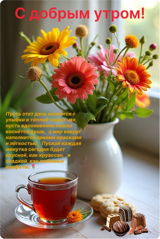 Открытка Доброе утро!