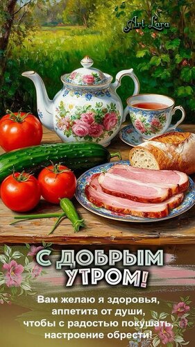 Открытка С добрым утром