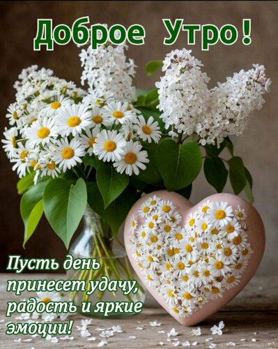 Открытка Пусть день принесет удачу, радость и яркие эмоции!