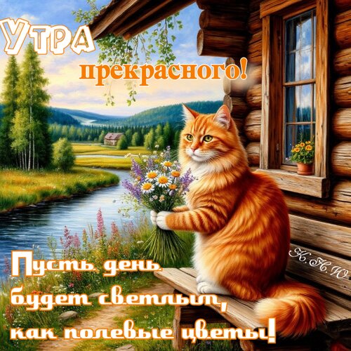 Открытка Утра прекрасного.
