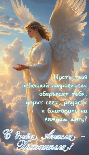 Открытка С днём Ангела - Хранителя