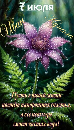Открытка 7 июля - Иван Купала