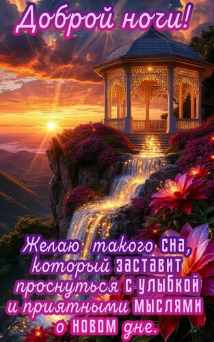 Открытка Доброй ночи