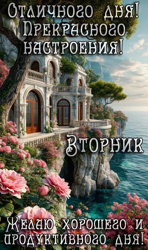 Открытка Вторник