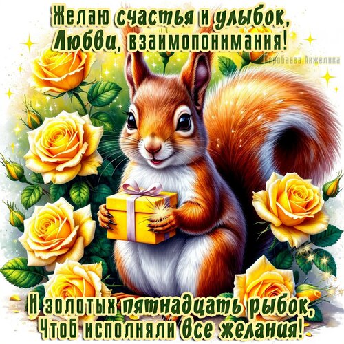 Открытка Счастья