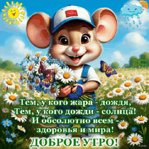 Анимированная открытка Доброе утро!