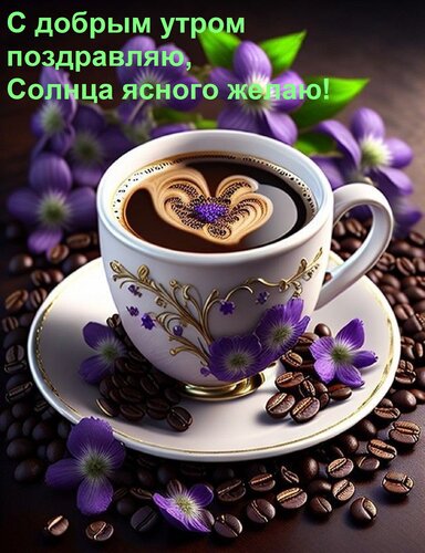 Открытка С добрым утром поздравляю, солнца ясного желаю!