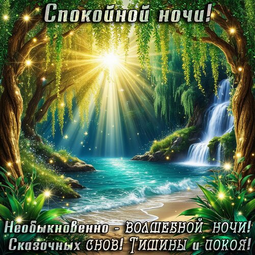 Открытка Спокойной ночи
