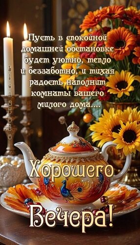 Открытка Хорошего вечера