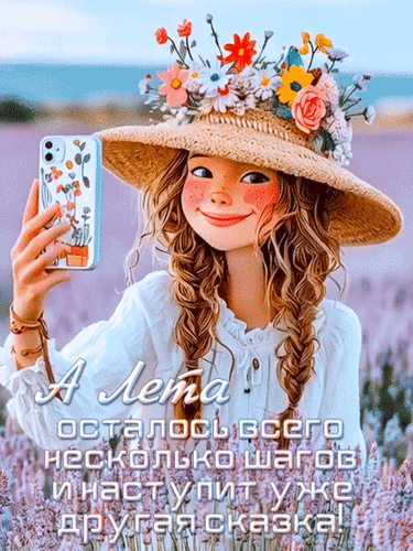 Анимированная открытка А Лета осталось всего несколько шагов и наступит уже другая сказка!