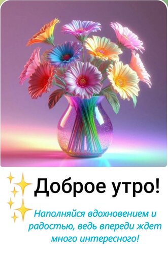 Открытка Наполняйся вдохновением и радостью, ведь впереди ждет много интересного!