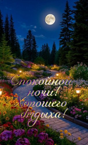 Открытка Спокойной ночи! Хорошего отдыха!