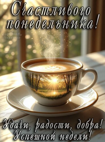 Открытка Понедельник