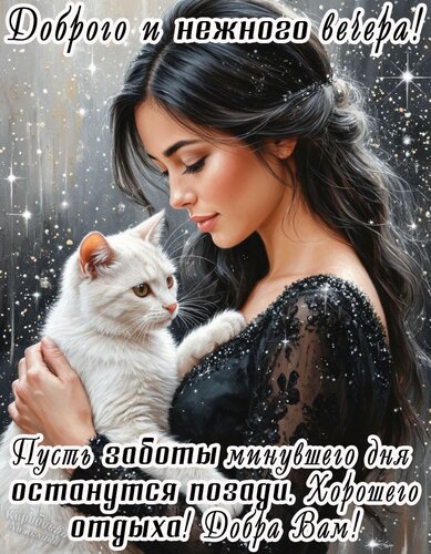 Открытка Добрый вечер